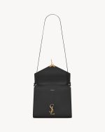 YSL CASSANDRA Medium top handle bag in grain de poudre embossed leather - Image 2
